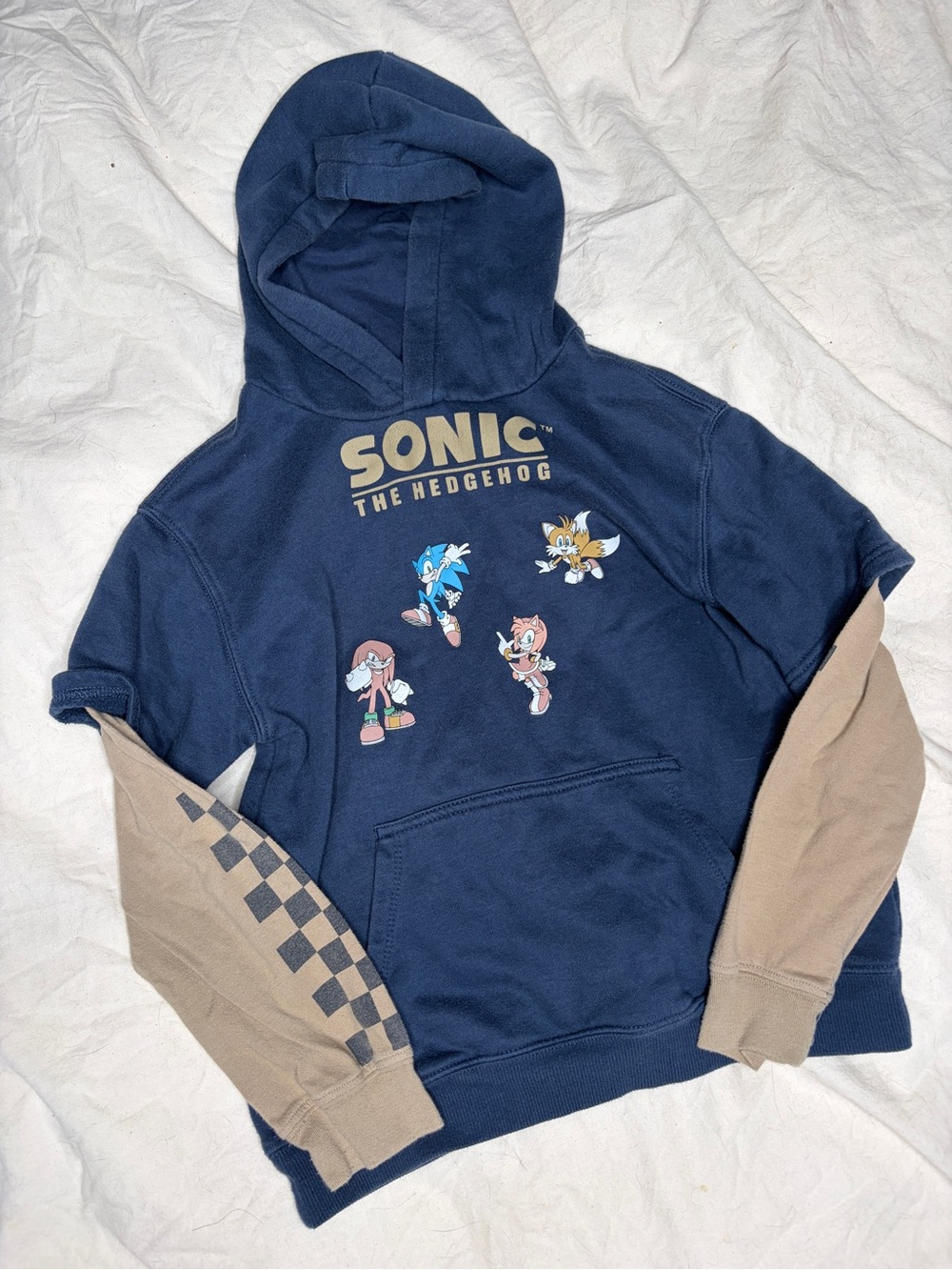 Navy & Tan Sonic The Hedgehog Pullover